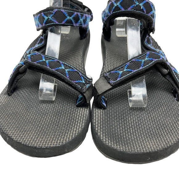 TEVA Ankle Strap Hiking Camping Fishing Sandals Black Purple Blue Men's Dad  11 - Picture 2 of 16